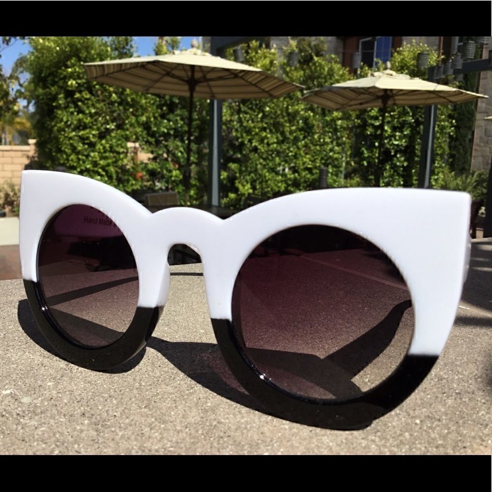 CAT EYES SUNGLASSES COLOR BLOCK - Picture 2 of 3